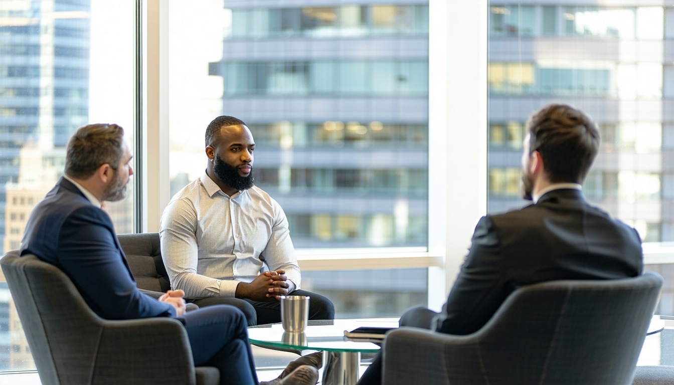 Client consultation at Exodus Legal office